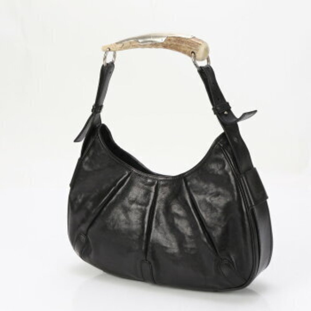 Yves Saint Laurent Mombasa Rive Gauche square leather shoulder bag Tote ESY - Picture 2 of 14
